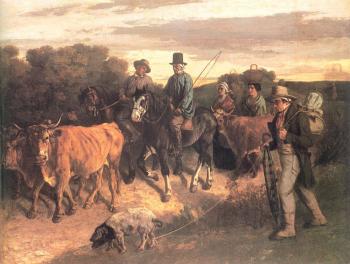 古斯塔夫 庫爾貝 The Peasants of Flagey Returning from the Fair, Ornans 古斯塔夫 庫爾貝 The Peasants of Flagey Returning from the Fair, Ornans